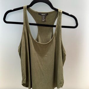 Forever 21 Khaki Green Tank Top